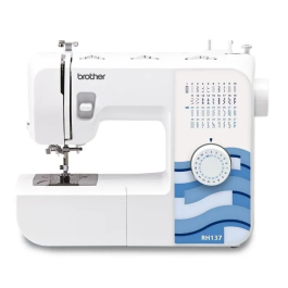Brother RH-137 Máquina de Coser Mecánica con 6 Perros de Alimentación, Cortador de Hilo Manual, 37 Funciones de Costura