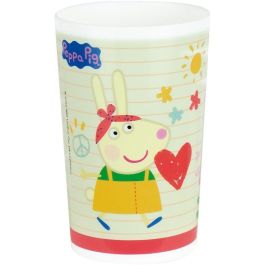 Fun House FUN3524550064826 Vajilla Peppa Pig: 2 Platos Hondos Ø 22 cm, 2 Vasos 220 ml, Botella Agua 350 ml, Caja Aperitivos, Peluche 17 cm