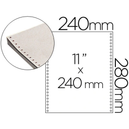 Blanca Papel continuo 240x11 blanco 70 g/m² 2 hojas caja de 1500 juegos Precio: 84.50000031. SKU: BIX16189