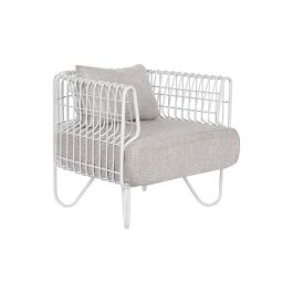 Butaca Home ESPRIT Blanco Metal 76 x 66 x 65 cm Precio: 345.4999999. SKU: B157ZHGZ64