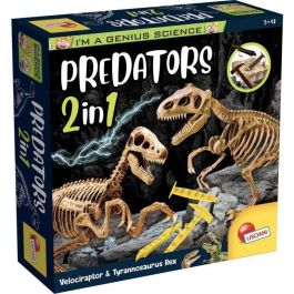 Génius Science - juego científico - Depredadores 2 en 1 - para excavar y construir - LISCIANI