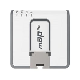 MikroTik mAP lite Punto de Acceso Inalámbrico WiFi N 2.4GHz RouterOS Portátil Ultra Compacto, Router de Viaje y Cliente Extensor