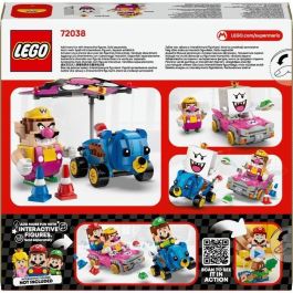 LEGO 72038 Super Mario Kart Wario y Rey Boo - Juego de Vehículos de Juguete con Función de Lanzamiento de Caparazones