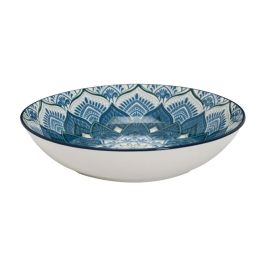 Home Deco Factory Vajilla de Cerámica 12 Piezas Mandala Azul