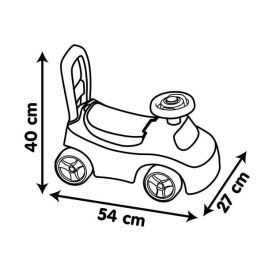 Smoby Correpasillos Rojo, Vehículo de Juguete para Bebés, Edad Mínima 18 Meses, de Plástico, Sin Pilas Ni Sonidos Ni Montaje