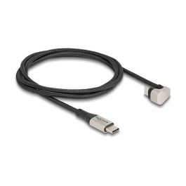 DeLOCK USB 2.0 Cable USB Tipo C Macho a Macho Ángulo 180°, 1 m, PD 3.0, 60 W, 0.48 Gbit/s, Negro
