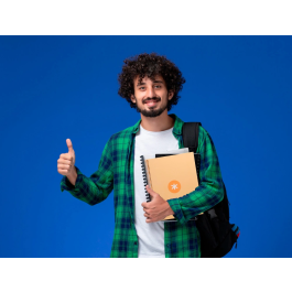 Antartik Cuaderno Espiral A4 Micro Peach Tapa Forrada 80 Hojas 90 gr Cuadro 5mm 1 Banda 4 Taladros