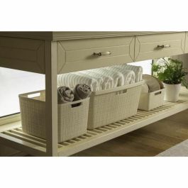 Curver CUR3253928091033 Cesta para la Ropa Sucia de Yute, 46 L, Color Beige