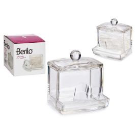 Organizador para bastoncillos Berilo 9x10x7 cm, plástico transparente (12 Unidades) Precio: 28.49999999. SKU: S3601849