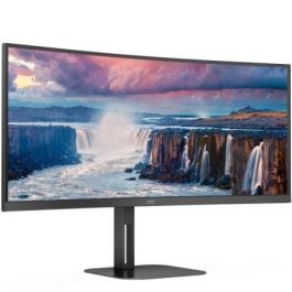 Monitor Profesional Ultraparonámico Curvo AOC CU34V5C/BK 34"/ WQHD/ Multimedia/ Negro Monitor Profesional Ultraparonámico Curvo AOC CU34V5C/BK 34"/ WQHD/ Multimedia/ Negro