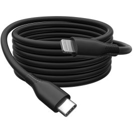 DIGITUS USB 2.0 Kabel Typ C-Lightning Silikon 0.5m MFI schwa