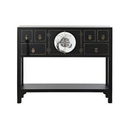 Mesa auxiliar DKD Home Decor 95 x 26 x 79 cm Abeto Negro Dorado Metal Blanco Madera MDF Precio: 220.50000005. SKU: S3040381