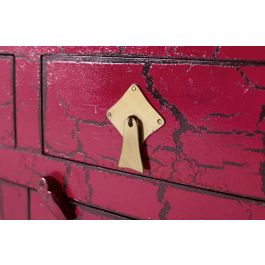 Aparador Japonés GINER Y COLOMER Rojo Madera de Mango y MDF 90x150x40 cm
