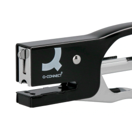Q-connect Grapadora Tenaza KF22340 Metálica Color Negro Capacidad 12 Hojas Usa Grapas Número 10