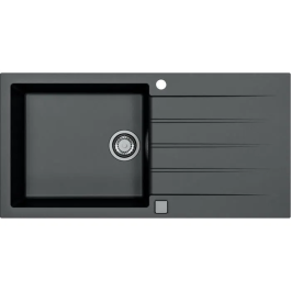 Stradour STR3838997915956 Fregadero encastrable de Granito Negro 1 cubeta grande 100 x 50 cm Precio: 307.49999951. SKU: B19L983NN4