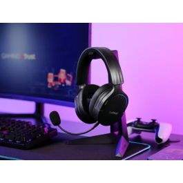 Trust Gaming GXT 491 Fayzo Auriculares Gaming Inalámbricos Dual Micrófono Cancelación Ruido Sonido Envolvente 7.1 Multiplataforma Negros