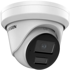 Hikvision Cámara IP turret 8MP 4K AcuSense 2.8mm IR40m WDR IP67 PoE con Micrófono y Alarma