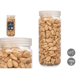 Bote Piedra Metalizada 700G Beige, Piedras 10-20 mm, Giftdecor - 6.5x15.8x6.5 cm (12 Unidades) Precio: 18.49999976. SKU: B1GV64568K