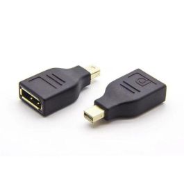 MicroConnect Adaptador Mini DisplayPort 1.2 a DisplayPort M-F, para conectar MacBook/Laptop a Monitor/Proyector, Calidad Europea