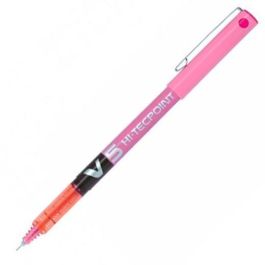Pilot Roller Tinta Líquida V-5 Hi-Tecpoint Rosa 0.5 mm, Punta de Aguja, VSystem, +2000m Escritura