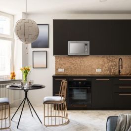 Continental Edison CEMO25GE2 Microondas Grill Empotrable Negro 25L, 900W Microondas, 1000W Grill, 59.5x38.8x40 cm