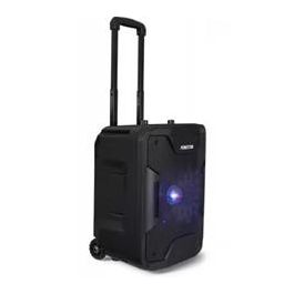 Fonestar Altavoz Portátil California 200W Bluetooth, USB/MP3, Radio FM, Karaoke, Micrófono Inalámbrico, Carro Transporte