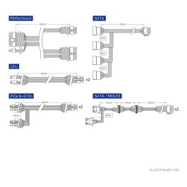 FSP Fuente de Alimentación VITA GM 750W 80+ Gold ATX 3.1 Totalmente Modular