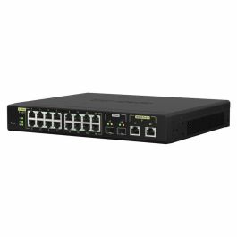 QNAP QSW-M2116P-2T2S Switch Gestionado L2 con PoE, 16 Puertos Ethernet, Negro
