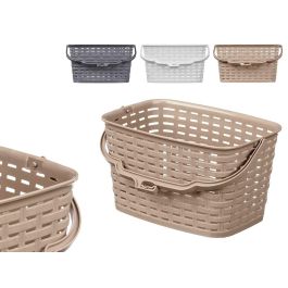 ARTE REGAL Cesta para Pinzas Plástico Surtidos Colores Beige Gris Blanco Asa 23.5x19x12.8cm Capacidad 3L (Set de 36) Precio: 37.59000036. SKU: S3605991