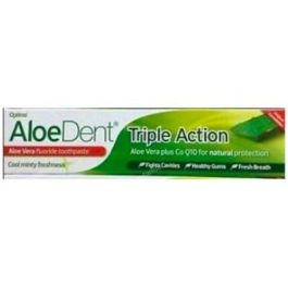 Aloedent Triple Acción Dentífrico Con Flúor 100ml: Protege contra Placa, Sarro, Mal Aliento, Caries y Enfermedad de las Encías Precio: 8.98999992. SKU: B19RCW23EE