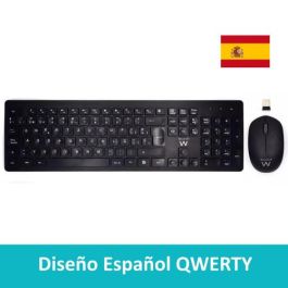 Ewent Teclado Inalámbrico Multimedia EW3256, Diseño Español QWERTY, Tecnología 2.4G, 13 Teclas Multimedia