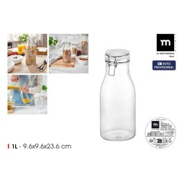 Botella Hermética de Vidrio con Cierre Clip 1L - La Mediterránea por Inde (12 Unidades) Precio: 30.94999952. SKU: B1742TWVXS