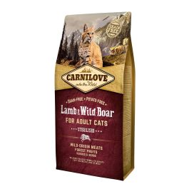 Carnilove Alimento para Gatos Adultos Esterilizados Cordero y Jabalí 6 kg Precio: 42.5000004. SKU: B17HKSDLR7