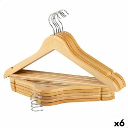 Juego de Perchas Max Home Natural Madera Acero 44,5 x 23 x 1 cm 10 Piezas (6 Unidades) Precio: 63.58999999. SKU: B1CA3J9TBH