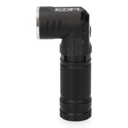 Edm Linterna Mini LED 8W 450lm, Cuerpo Aluminio, Cabezal Direccionable 90°, USB-C Recargable, Base Magnética, IP44