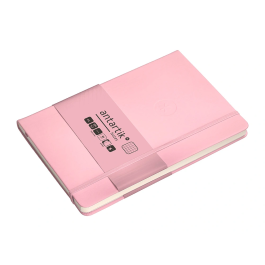 Antartik Cuaderno A5 Tapa Dura Hojas Cuadriculadas Rosa Pastel 100 Hojas 80 Gr FSC