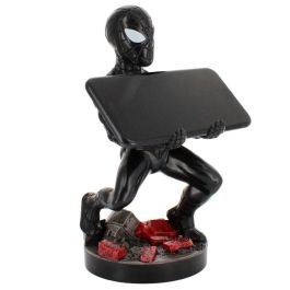 EXQUISITE GAMING Cable Guy Soporte Figura Symbiote Spider-Man Marvel 21cm para Mandos y Smartphones, compatible PS5/Xbox Series/iPhone