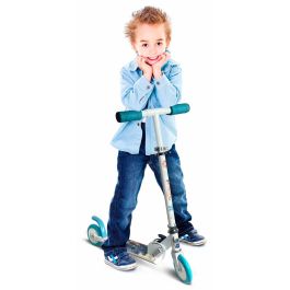 Disney DIS3496276260427 Patinete Plegable STITCH, Freno Pie Trasero, Altura Ajustable