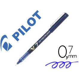 Rotulador Pilot Punta Aguja V-7 Azul 0.7 mm 12 unidades