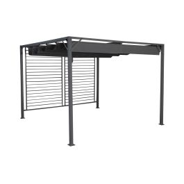 DKD Home Decor Pérgola para Terraza y Jardín Gris 300 x 230 x 300 cm