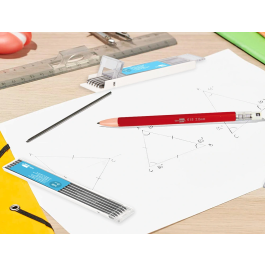 Liderpapel Minas Grafito 2 mm Estuche de 12 Minas Longitud 120 mm HB