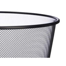 Papelera Rejilla Negra Pincello 29.5 cm - Metal (12 Unidades) Papelera Rejilla Negra Pincello 29.5 cm - Metal (12 Unidades)