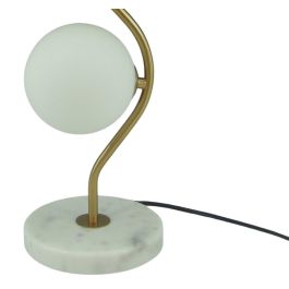 DKD Home Decor Lámpara Sobremesa Moderno Mármol y Cristal 16 x 48 x 16 cm (2 Unidades)