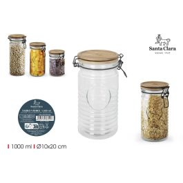 Inde Tarro de Vidrio con Tapa de Acacia 1000 ml para Almacenamiento, 20 cm de Alto, Capacidad 1 Litro (12 Unidades) Precio: 73.568. SKU: B1K2S2QRWY