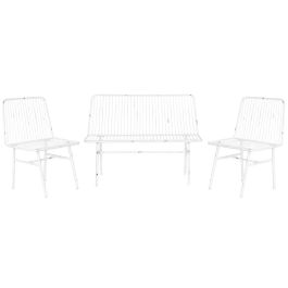 Sofa Terraza Y Jardin DKD Home Decor Blanco 53 x 83 x 115 cm Set de 4