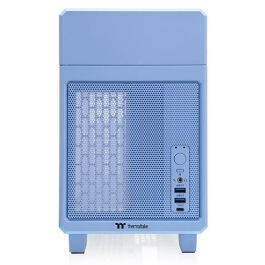 Thermaltake TR100 Mini Tower Caja PC Azul, Soporte Fuentes SFX, Radiadores 120/240mm, Ventiladores 120/140mm, Bahías 2.5"
