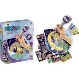 Lansay Pixelo Coloring game electrónico Caja de metal con 5 rotuladores metálicos para patrones punteados, Mixto +6 años Lansay Pixelo Coloring game electrónico Caja de metal con 5 rotuladores metálicos para patrones punteados, Mixto +6 años