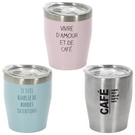 Cook Concept Vaso Térmico Espresso Take Away 300 ml Acero Inoxidable Antideslizante