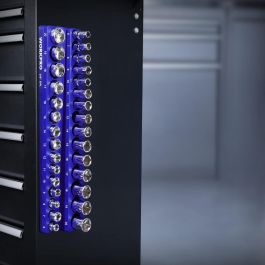 Workpro Organizador magnético vacío para vasos de 3/8" estándar, 6-20 mm, 373 x 88 x 38 mm