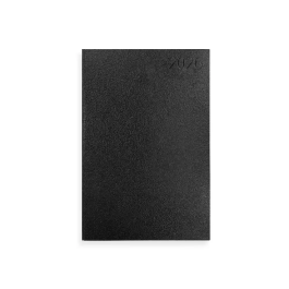 Liderpapel Agenda Encuadernada Corfu A5 2026 Día Página Negro Simil Piel Papel 60gr Fsc